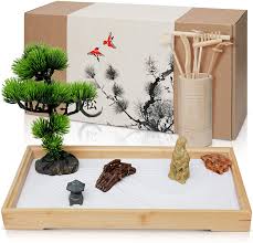 Maybe you would like to learn more about one of these? Buy Japanese Zen Garden For Desk Extra Large 16 X 8 Desktop Mini Zen Garden With White Sand Artificial Bonsai Tree Rocks Rakes Accessories Meditation Zen Gifts Sand Garden