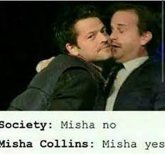 Misha No Supernatural Funny Supernatural Misha Collins