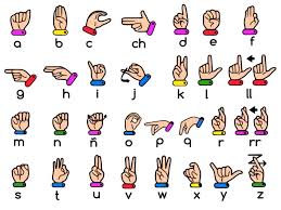 sign language chart art fabric poster 17x13 decor 03