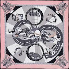 La Maison Des Carres Hermes Circus Silk Accessories Vintage Silk Scarf Hermes Scarf