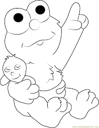 You can have them all. Baby Elmo Coloring Page For Kids Free Sesame Street Printable Coloring Pages Online For Kids Coloringpages101 Com Coloring Pages For Kids