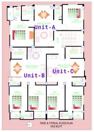 2500 sq ft house drawings. Three Unit House Floor Plans 3300 Sq Ft First Floor Plan House Plans And Designs