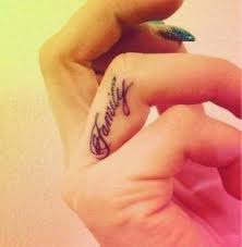 Tattoo On Finger Family Finger Tattoos Tattoos Latest Tattoos