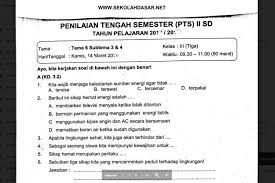 Pada pecahan 5/8, angka 8 disebut. Soal Ulangan Kelas 3 Tema 6 Subtema 3 Dan 4 Sekolahdasar Net