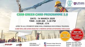 The steps you must take to apply for a green card will vary depending on your individual situation. Uthm Fkmp Official Website Cidb Green Card Programme 3 0
