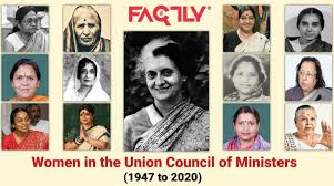 Maybe you would like to learn more about one of these? Women In The Union Council Of Ministers 1947 To 2020