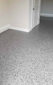 Garage Epoxy Flooring Double Broadcast Flakes Advance Industrial Coatings Garage Epoxy Epoxy Floor Polished Concrete Flooring