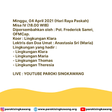 Beli sekolah minggu online berkualitas dengan harga murah terbaru 2021 di tokopedia! Paskah Sekolah Minggu 2021 Ibadah Paskah Sekolah Minggu Gkpa Penjernihan 12 April Paskah 19 Cerita Paskah Hosana Di Minggu Palm 1 Cerita Paskah Tie A Yellow Ribbon 2
