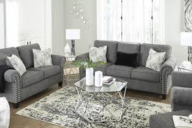Maybe you would like to learn more about one of these? Benchcraft Agleno 123301789 Charcol Sofa Loveseat Chair And Ottoman Set Sam Levitz Furniture Stationary Living Room Groups