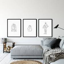 Star Wars Set Of 3 R2d2 Bb8 And C3po Art Print Poster Star Wall Art Poster Downloadable Prints Minimal Artwork Ske Star Wars Prints Star Wall Art Poster Prints