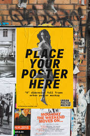 3 Urban Poster Mock Ups Free Mockup Poster Mockup Psd Poster Mockup Poster Mockup Free