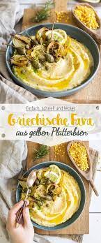 fava griechischer hummus aus gelben platterbsen rezept rezepte griechisches essen erbsen