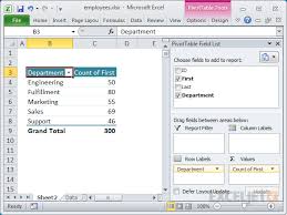 pivot table tips exceljet