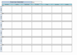 weekly workout schedule template luxury printable workout