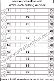 Are there any free number worksheets for children? Numbers 1 100 Free Printable Worksheets Worksheetfun