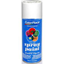 Colorplace Flat Spray Paint White Walmart Com Walmart Com