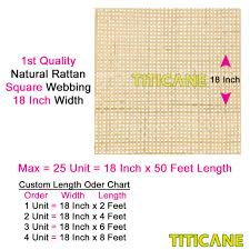 Add to favorites hole size 2mm all size vietnam rattan material rattan cane webbing for furniture,rattan sideboard,rattan mesh,rattan cane mesh,webbing roll. Titicane Natural Rattan Square Webbing 18 Inch 2 Feet Per Unit Shopee Malaysia