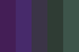 Dark purple and green color scheme. Purple Green Color Palette