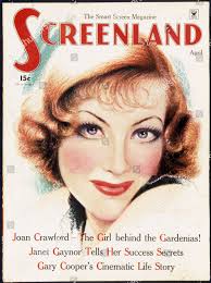 Film Stills Screenland April 1935 Joan Haber Amaçlı Stok Fotoğrafı