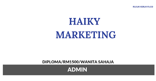 Cleaned and organized india shipments. Haiky Marketing Sdn Bhd Kerja Kosong Kerajaan