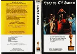 Legacy of Satan (1973) VHS Video Cover Art