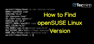 Since there exist countless linux versions, it's of utmost importance to know which version you're running. How To Find Opensuse Linux Version