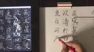 臨禇遂良書雁塔聖教序第31頁 毛筆式鉛筆書法 雁塔聖教序 即 慈恩寺聖教序 唐代褚遂良書 楷書 共1463字 公元653年 唐永徽四年 立 共二石 均在陝西西安慈恩寺大雁塔下 前石為序 全稱 大唐三藏聖教序 唐太宗李世民撰文 Pencil Calligraphy