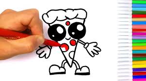 Disegno Pizza Facile Video Disegno Per Bambini Youtube