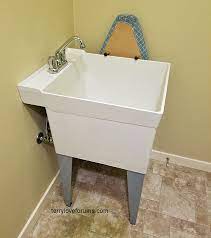 This video shows how to assemble drain pipes under a sink. Laundry Utility Sink Drain Size Terry Love Plumbing Advice Remodel Diy Professional Forum