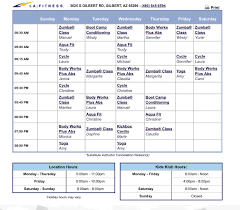 La Fitness Class Schedule S Gilbert Https Www Lafitness Com Pages Classscheduleprintversion Aspx Clubid 357 Fitness Class Class Schedule Zumba Body