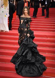 Emily Ratajkowski Is Wearing See Through Lace Pants At Cannes Like Only She Can Fashion Nice Dresses Red Carpet Fashion