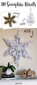 Diy Dollar Store Snowflake Wreath Diy Christmas Decorations Dollar Store Christmas Wreaths Diy Diy Christmas Snowflakes