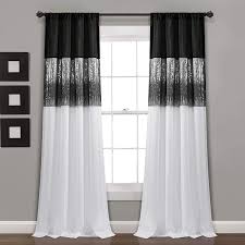 Check spelling or type a new query. Amazon Com Lush Decor Black And White Night Sky Panel For Living Bedroom Dining Room Single Curtain 84 X 42 Home Kitchen