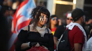 When the gold mines in puerto rico were declared depleted, the spanish crown no longer considered the island to be a high colonial priority. Protesters In Puerto Rico Are Using Makeup To Make A Political Statement Teen Vogue