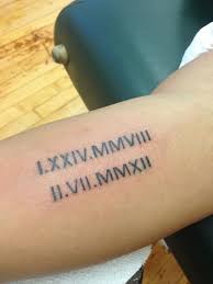 Roman numerals originate, as the name suggests, from the ancient roman empire. 69 Tattoo For Dates