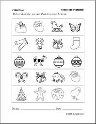 Maybe you would like to learn more about one of these? Worksheet Christmas Categories Preschool Primary Abcteach