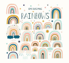 Download Rainbow Clipart Rainbow Svg Boho Rainbow Rainbow Digital Rainbow Vector Baby Clipart Png Printable Digital Print Downloadable Print Rainbow Clipart Boho Rainbow Clip Art