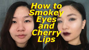How To Smokey Eyes And Cherry Lips