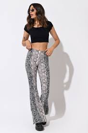 By htod january 24, 2008. Watch Out Snake Print Bell Bottom Pant In Grey Multi 34 Tobi Us