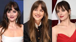 Women's haircuts, men's haircuts, highlights, full color, ombre color, event hair styling and more. 16 Photos Of Dakota Johnson S Fringe That Will Make You Want To Cut In Bangs Pronto British Vogue