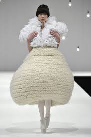 Couture Avant Garde Knit Bell Skirt In 2019 Fashion Knitwear Fashion Sculptural Fashion Fashion Textiles Fashion Sculptural Fashion