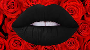 Find images of black background. Black Lips With Red Rose Background Wallpaper Rose Background Makeup Backgrounds Wallpaper Backgrounds