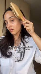 Just a girl and her hair care routine🤭💖