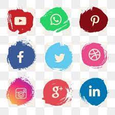 Social Media Tags For Text Social Media Clipart Social Media Social Media Buttons Png And Vector With Transparent Background For Free Download Icones Sociais Icones De Midia Social Splatter Aquarela