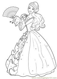 Keep a cat and pumpkin company on a magical night. Free Online Barbie Princess Coloring Pages Coloring And Malvorlagan