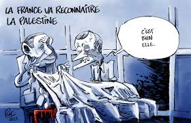 Bien joué, mais ça ne change rien" comme dirait l'autre. #Macron  #Netanyahou #Palestine #Gaza #Genocide #dessin #dessindepresse #actualité  #actu #politique