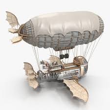 Airship Air 3d Model In 2020 Steampunk Airship Airship Steampunk Design