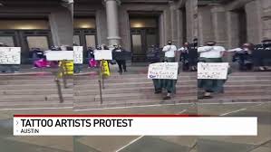 The best tattoo shop in austin is also the leading pipe shop in austin. Tattoo Artists Demonstrate In Austin For Right To Reopen Kfdm