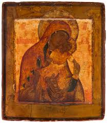 Texas art consultants and art advisors. A Russian Icon Of The Mother Of God Of Kykkos The Merciful Stroganov School 17th Century Russian International Art Auction Shapiro Auctions