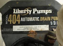 Liberty pumps 405 and 404 series can be used for a variety of applications, including utility and bar sinks, dehumidifiers, water softeners, etc., and handle a variety of liquid waste. Lot Liberty Pumps Model 404 Sink Drain Pump System Hp 1 3 Switch Actuation Vertical Float